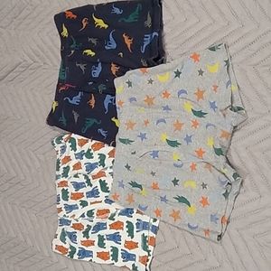 3 pairs boys Hanna andersson underwear undies boxer dinosaurs bears 120/130 6-8